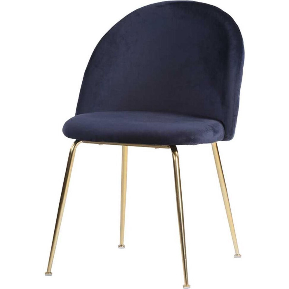 Artichok Aniek Eetkamerstoel Blauw - Velvet - Fluweel - Gouden Poten - Moderne Stoel Artichok Aniek Eetkamerstoel Blauw - Velvet - Fluweel - Gouden Poten - Moderne Stoel afbeelding 1