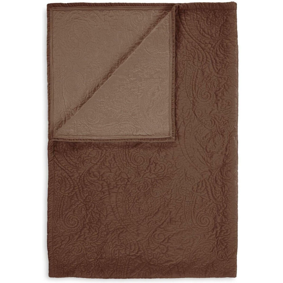Essenza Roeby Sprei Chocolade - 180x265 cm afbeelding 1