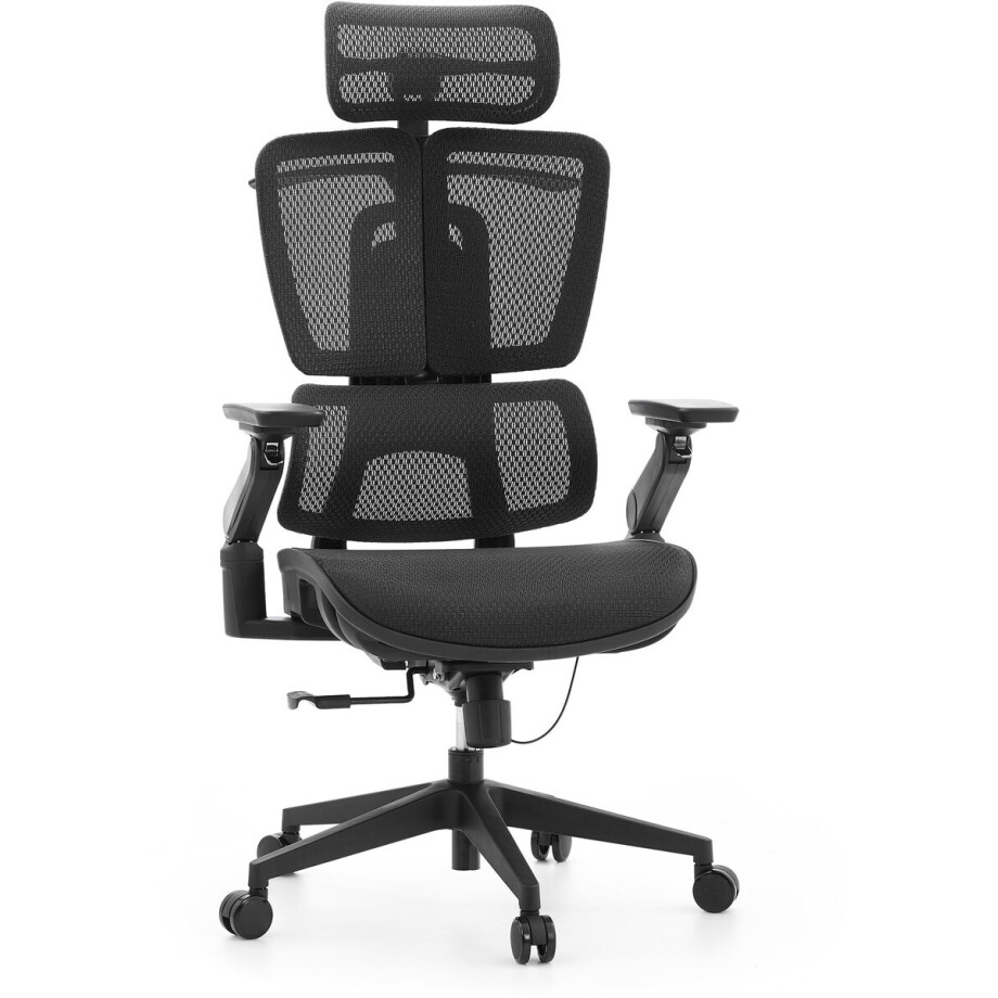 Bureaustoel / directiestoel ERGO U2 PRO3 Zitting gaas / rugleuning gaas zwart hjh OFFICE afbeelding 1