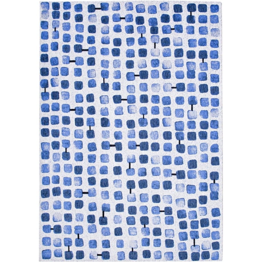 Louis De Poortere vloerkleed Amparo Blues - blauw - 80x250cm afbeelding 1