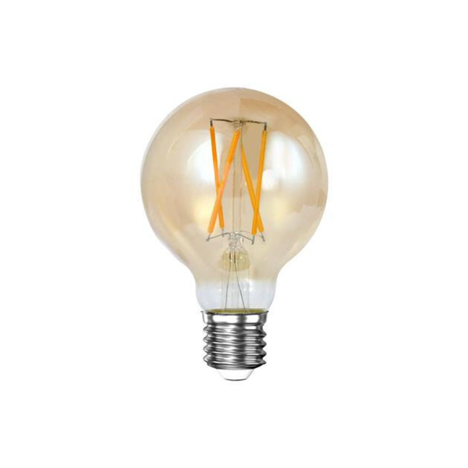 LifestyleFurn Kooldraadlamp 'LED' Bol Ø7cm, Amberkleurig, Dimbaar afbeelding 1