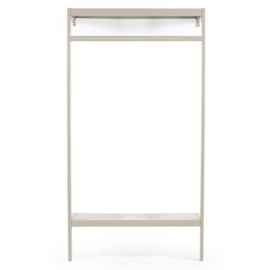 Giga Meubel Kapstok Manoué - Beige - Metaal - 100x40x185cm Giga Meubel Kapstok Manoué - Beige - Metaal - 100x40x185cm afbeelding 1