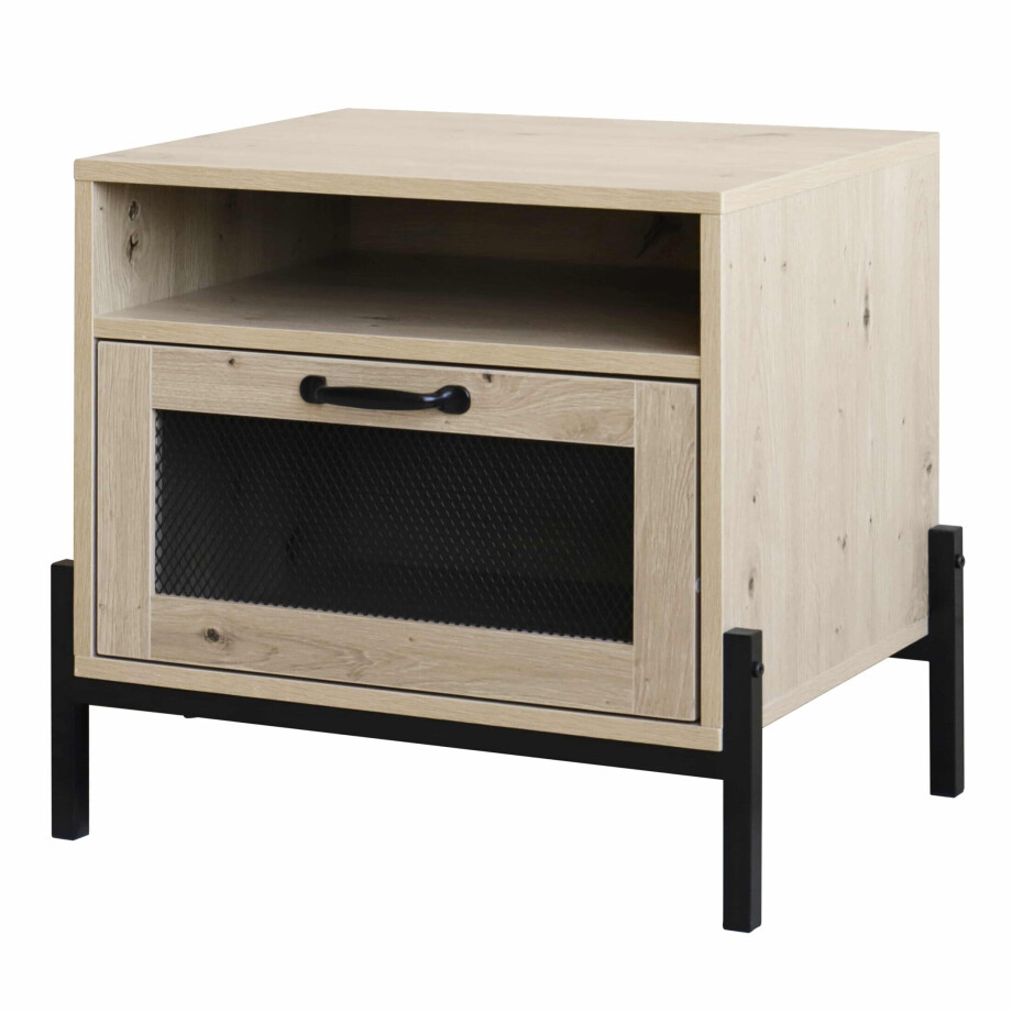 QUVIO Nachtkastje met deur en legplank - 40 x 50 x 50 cm afbeelding 1