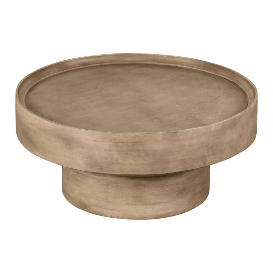 Lewis & Loft Salontafel Luus - FSC®mangohout - Rond ⌀80 - Naturel mat afbeelding 1