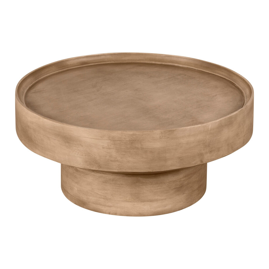 Lewis & Loft Salontafel Luus - FSCmangohout - Rond ⌀80 - Naturel mat Lewis & Loft Salontafel Luus - FSCmangohout - Rond ⌀80 - Naturel mat afbeelding 1