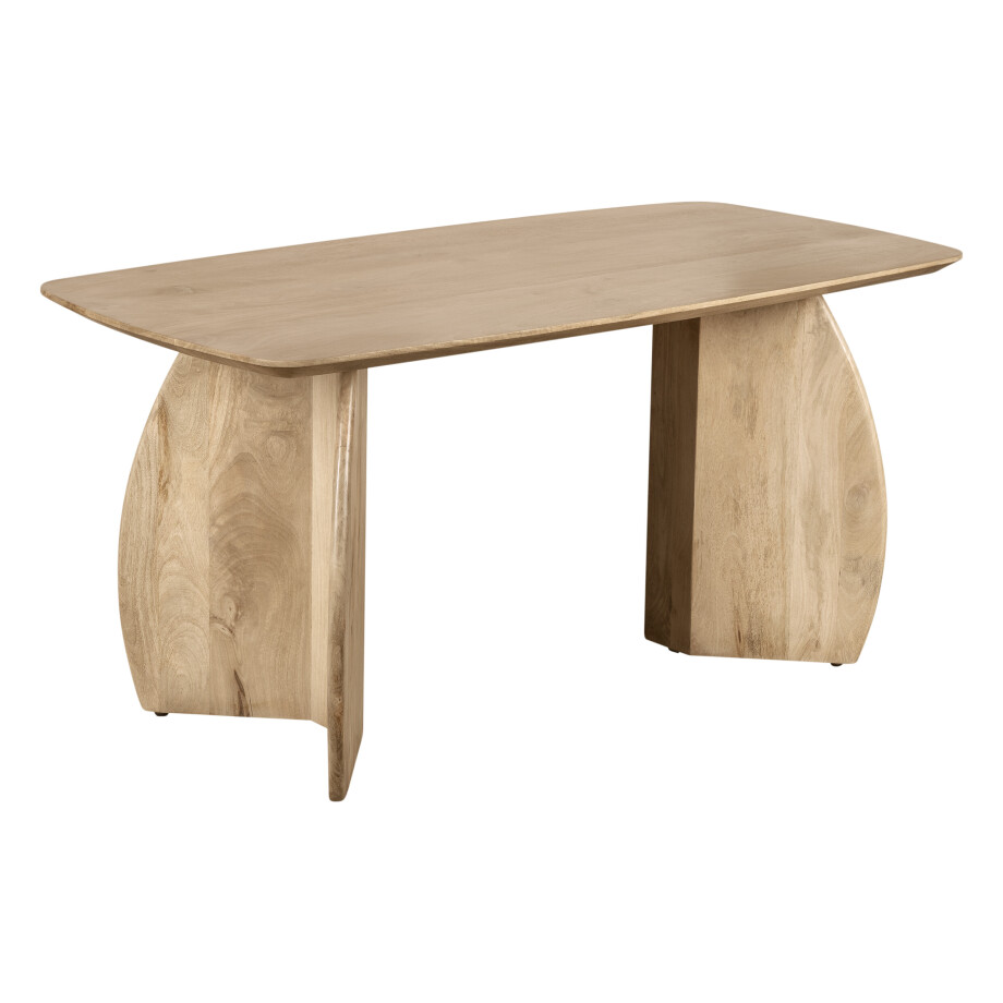 Lewis & Loft Eettafel Lon - Deens ovaal - FSC®-gecertificeerd mangohout - 160x80 cm - Naturel afbeelding 1