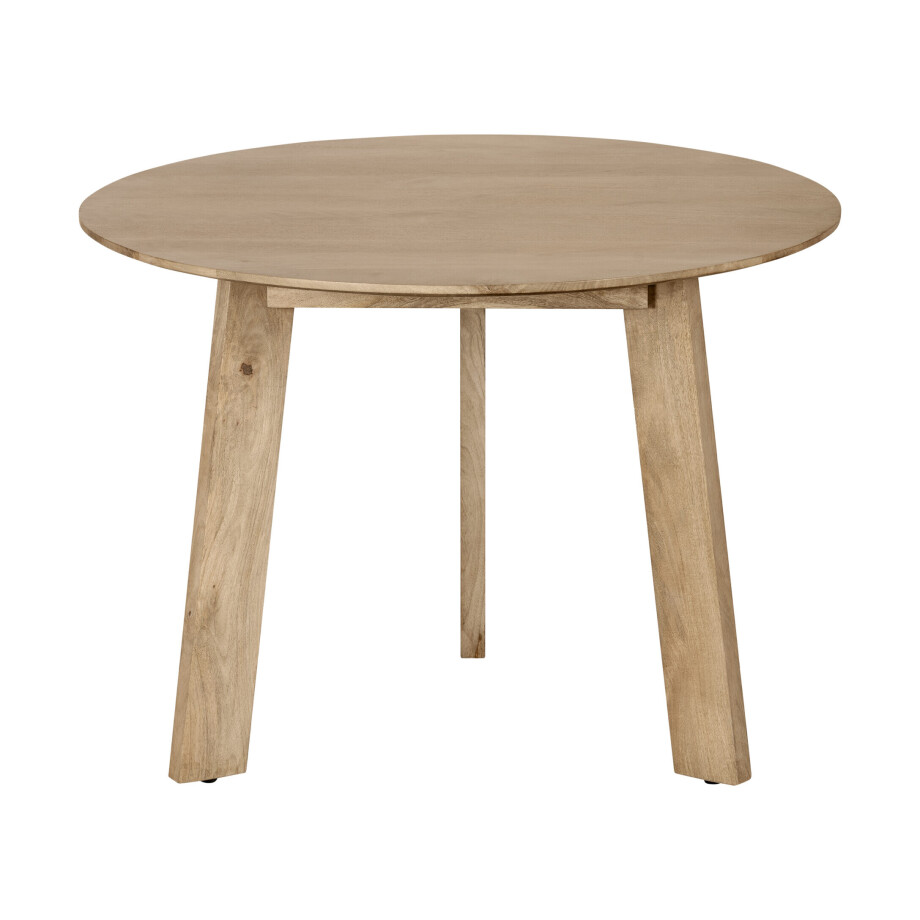Lewis & Loft Eettafel Lien - FSC®-gecertificeerd mangohout - Rond - ø105 cm - Naturel afbeelding 1