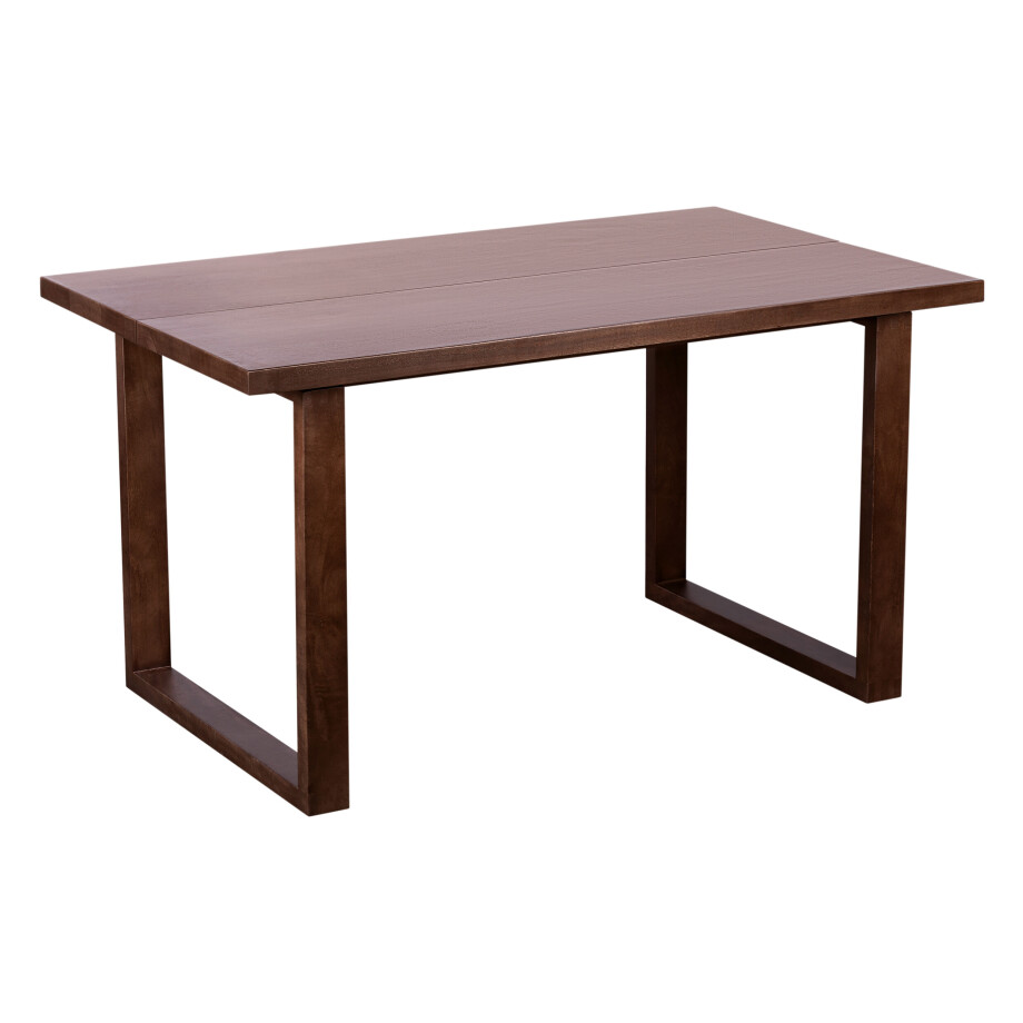 Lewis & Loft Eettafel Lore - Rechthoek - FSC®-gecertificeerd mangohout - 140x85 cm - Walnoot bruin afbeelding 1