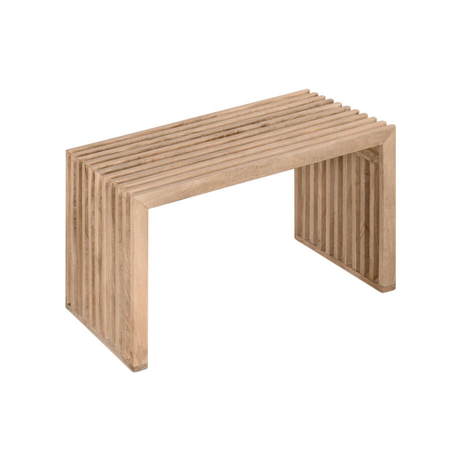 Lewis & Loft Halbankje Lexi - 73x35x43cm - FSC® gecertificeerd mangohout - Klein - Naturel afbeelding 1