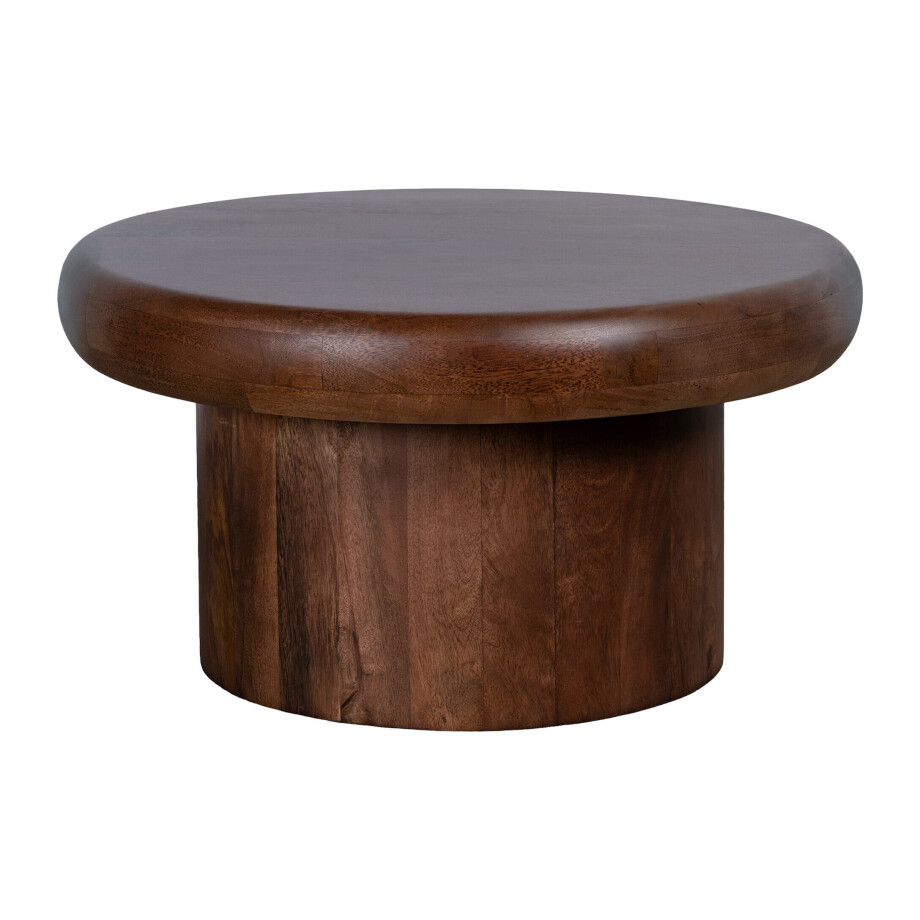 Lewis & Loft Salontafel Leke - FSC® Mangohout - Rond ⌀60 cm - Bruin afbeelding 1