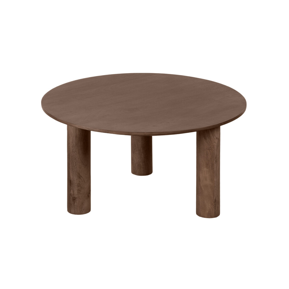 Lewis & Loft Salontafel Lian - FSC® Mangohout - Rond ⌀70 cm - Bruin Lewis & Loft Salontafel Lian - FSC® Mangohout - Rond ⌀70 cm - Bruin afbeelding 1