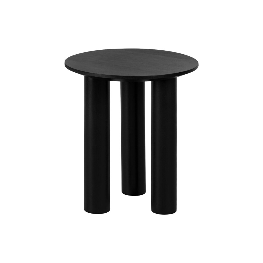 Lewis & Loft Bijzettafel Lian - FSC® Mangohout - Rond ⌀40 cm - Zwart afbeelding 1