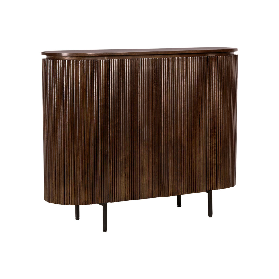 Lewis & Loft Dressoir Lena - Met 2 deuren - FSC®-gecertificeerd mangohout - Walnoot bruin Lewis & Loft Dressoir Lena - Met 2 deuren - FSC®-gecertificeerd mangohout - Walnoot bruin afbeelding 1