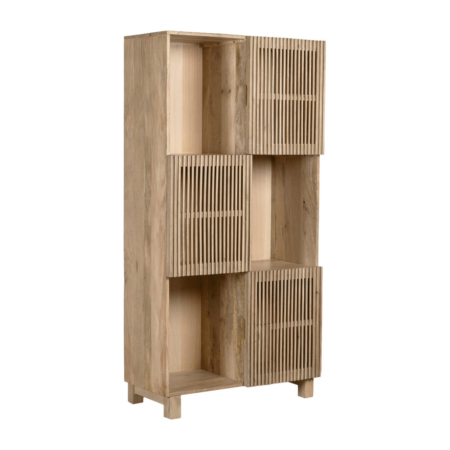 Lewis & Loft Wandkast Lucille - FSC®-gecertificeerd mangohout - Bruin afbeelding 1