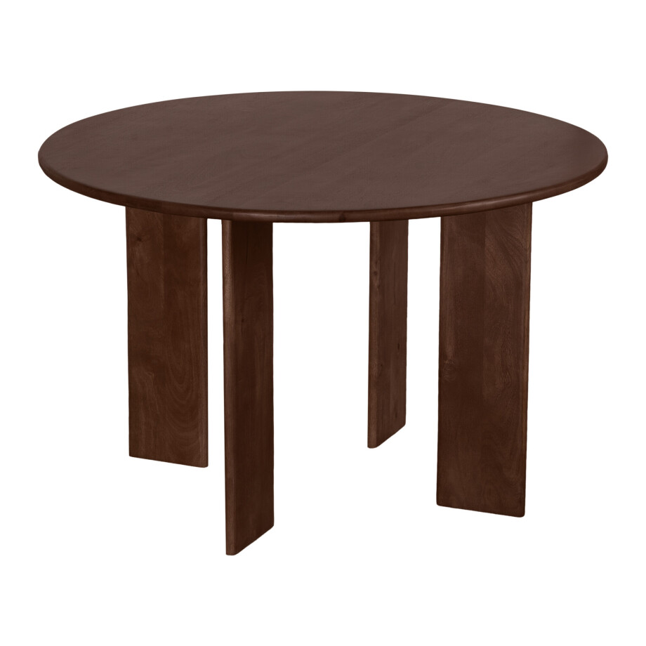 Lewis & Loft Eettafel Lila -Rond ⌀120 - FSC®-gecertificeerd mangohout - Bruin Lewis & Loft Eettafel Lila -Rond ⌀120 - FSC®-gecertificeerd mangohout - Bruin afbeelding 1
