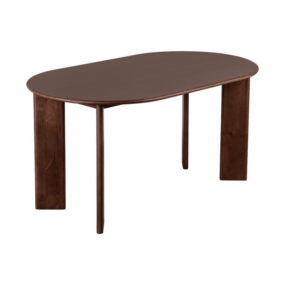 Lewis & Loft Eettafel Lila - Ovaal - 160 x 90 cm - FSC®-gecertificeerd mangohout - Brown afbeelding 1