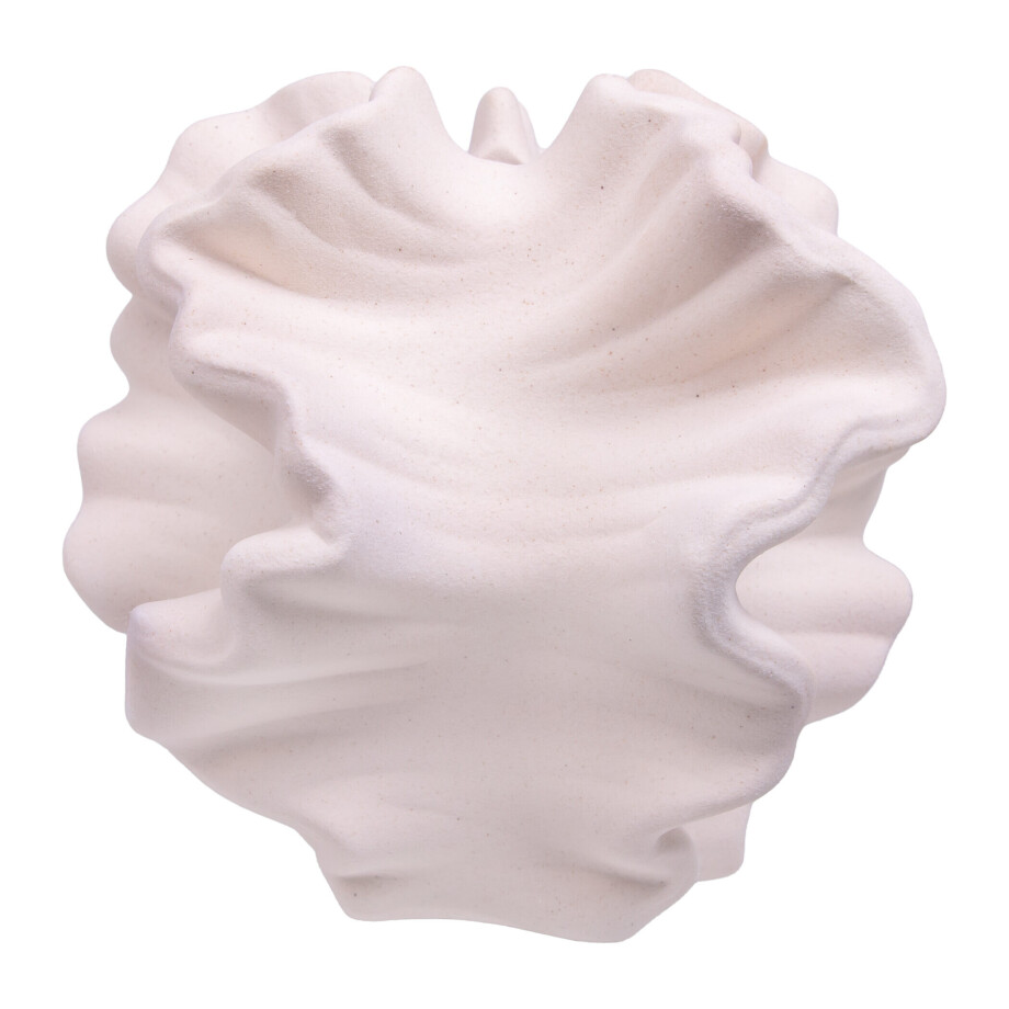 QUVIO Witte vaas - Decoratief object - Keramiek - Coral - Wit QUVIO Witte vaas - Decoratief object - Keramiek - Coral - Wit afbeelding 1
