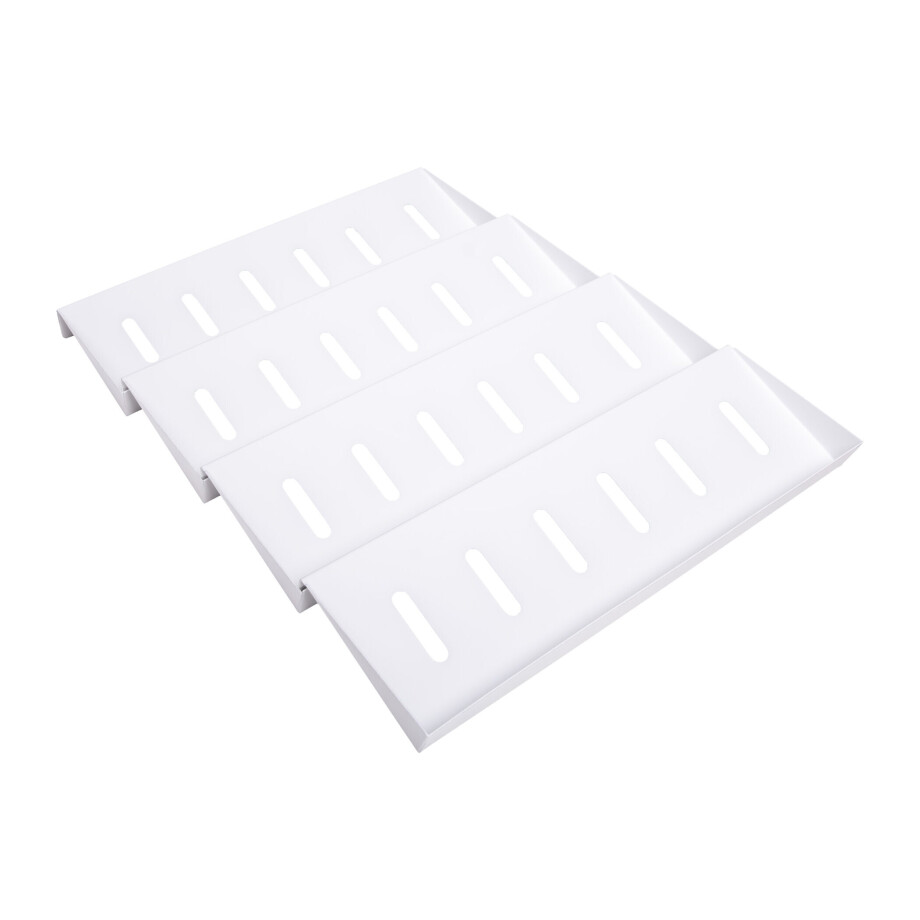 XIVADA Kruidenrek Lena - Lade - 30 kruidenpotjes - Aluminium - Wit XIVADA Kruidenrek Lena - Lade - 30 kruidenpotjes - Aluminium - Wit afbeelding 1