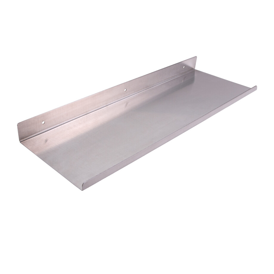 QUVIO Wandplank - Metaal - 40 x 14 x 5 cm - Zilver afbeelding 1