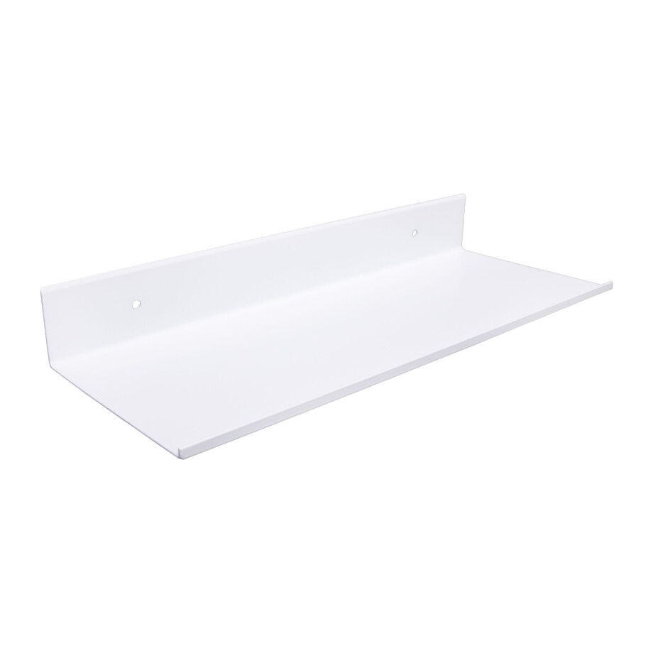 QUVIO Wandplank - Metaal - 30 x 12 x 4 cm - Wit afbeelding 1