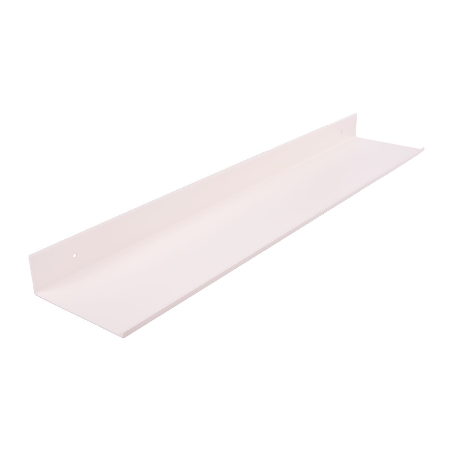 QUVIO Wandplank - Metaal - 60 x 12 x 4 cm - Beige afbeelding 1