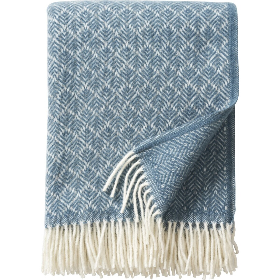 Klippan deken- 100% lamswollen deken-pampas blue afbeelding 1