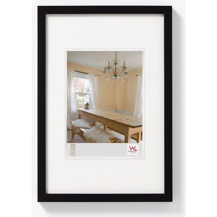 Walther Peppers - Houten lijst - Fotoformaat 20x30 cm - Zwart afbeelding 1