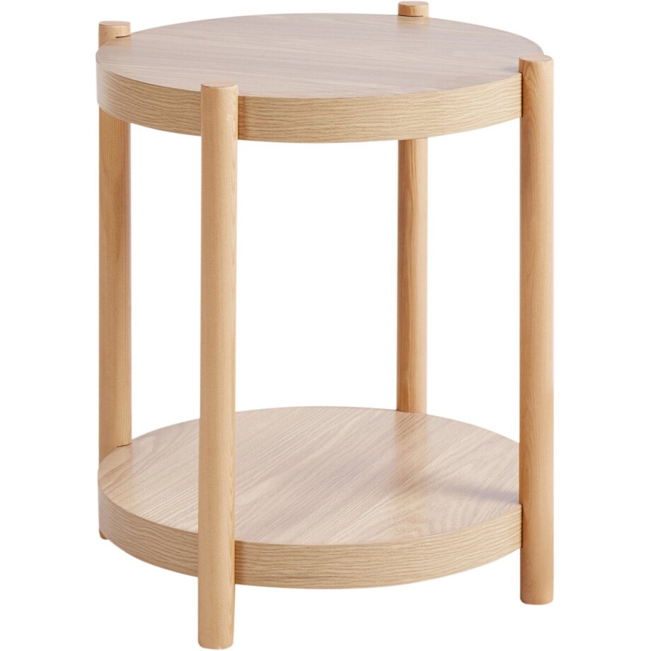 BELIANI CONNELL - Bijzettafel - Lichthout - MDF afbeelding 1