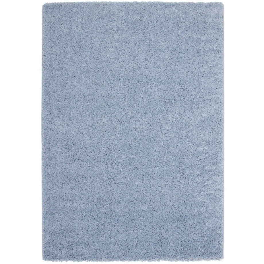 Padiro hoogpolig shaggy vloerkleed - 230 x 320 cm - Lichtblauw - Modern, Effen design - Polypropyleen, Jute Padiro hoogpolig shaggy vloerkleed - 230 x 320 cm - Lichtblauw - Modern, Effen design - Polypropyleen, Jute afbeelding 1