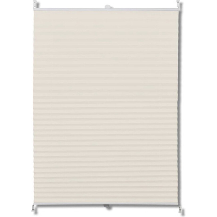 vidaXL - Plisséjaloezie - 100x150cm - crème afbeelding 1