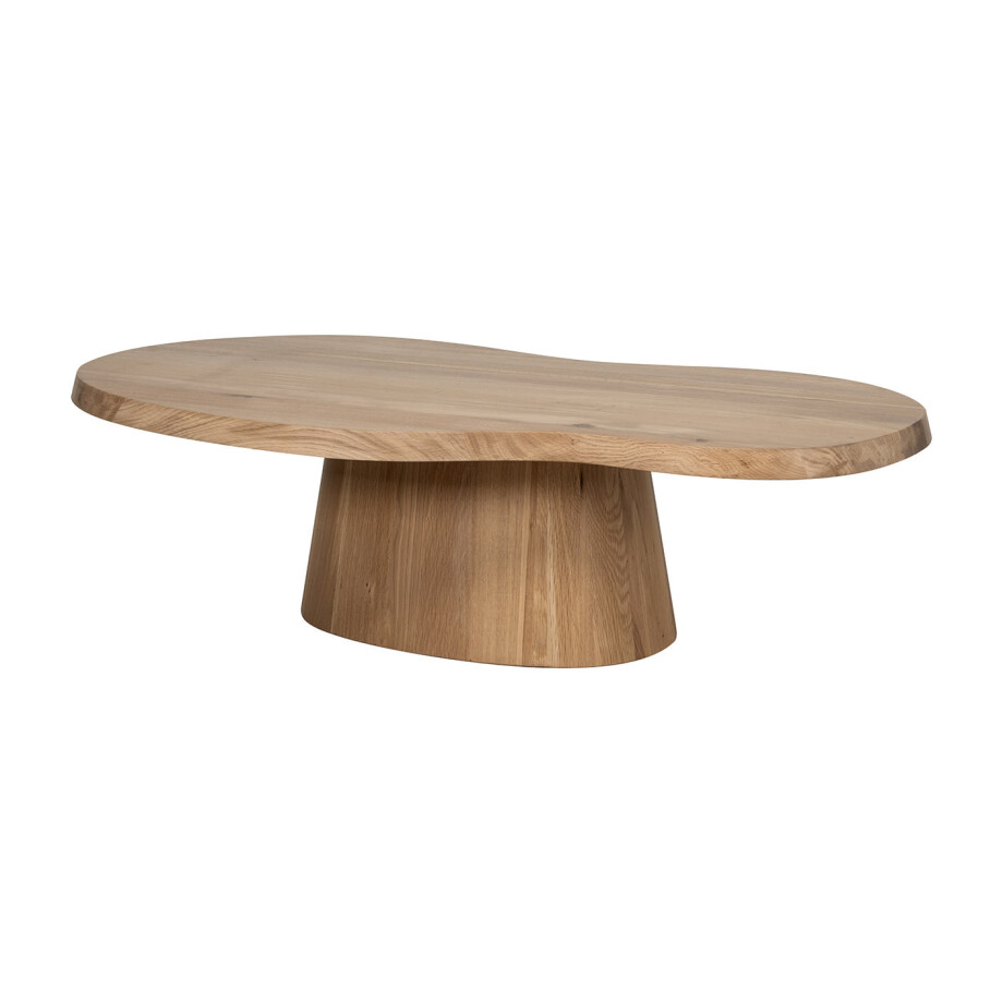 Richmond Organische Salontafel 'Riva' Eikenhout, 129 x 67cm Richmond Organische Salontafel 'Riva' Eikenhout, 129 x 67cm afbeelding