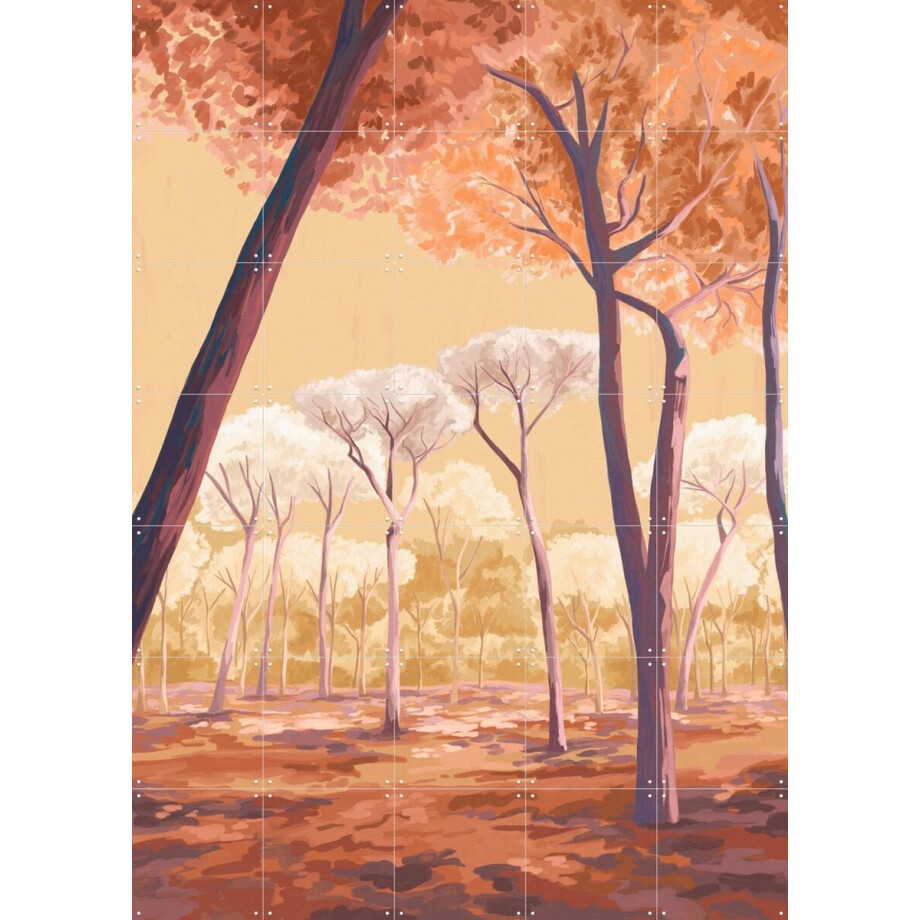 IXXI Warm Trees, Goed Blauw - 100 x 140 cm - Grote wanddecoratie en posters - Illustraties, Digitale Kunst, Eetkamer, Woonkamer, Gang, Studeerkamer IXXI Warm Trees, Goed Blauw - 100 x 140 cm - Grote wanddecoratie en posters - Illustraties, Digitale Kunst, Eetkamer, Woonkamer, Gang, Studeerkamer afbeelding 1