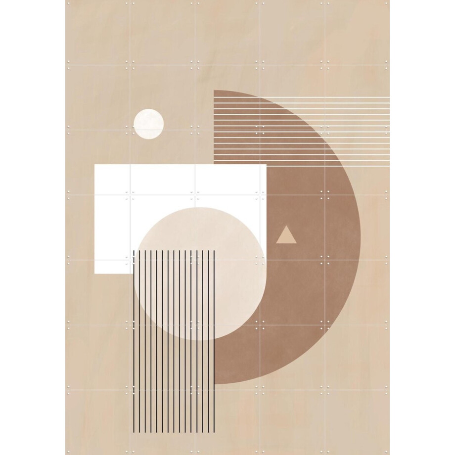IXXI Neutral Semicircles Poster No.1, Elena Ristova & Various - 100 x 140 cm - Gratis ophangtool - Grote wanddecoratie en posters - Grafisch Ontwerp IXXI Neutral Semicircles Poster No.1, Elena Ristova & Various - 100 x 140 cm - Gratis ophangtool - Grote wanddecoratie en posters - Grafisch Ontwerp afbeelding 1