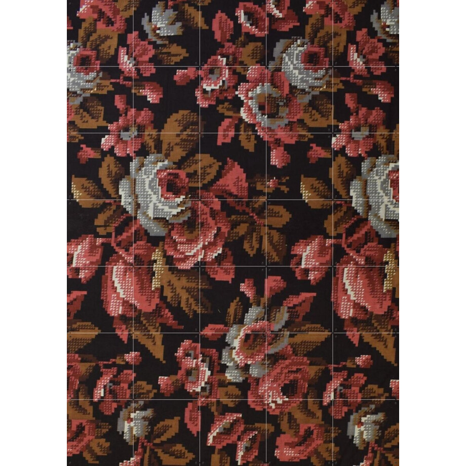 IXXI Berlin Woolwork Chintz, Victoria and Albert Museum - 100 x 140 cm - Gratis ophangtool - Grote wanddecoratie en posters - Decoratieve kunsten afbeelding 1