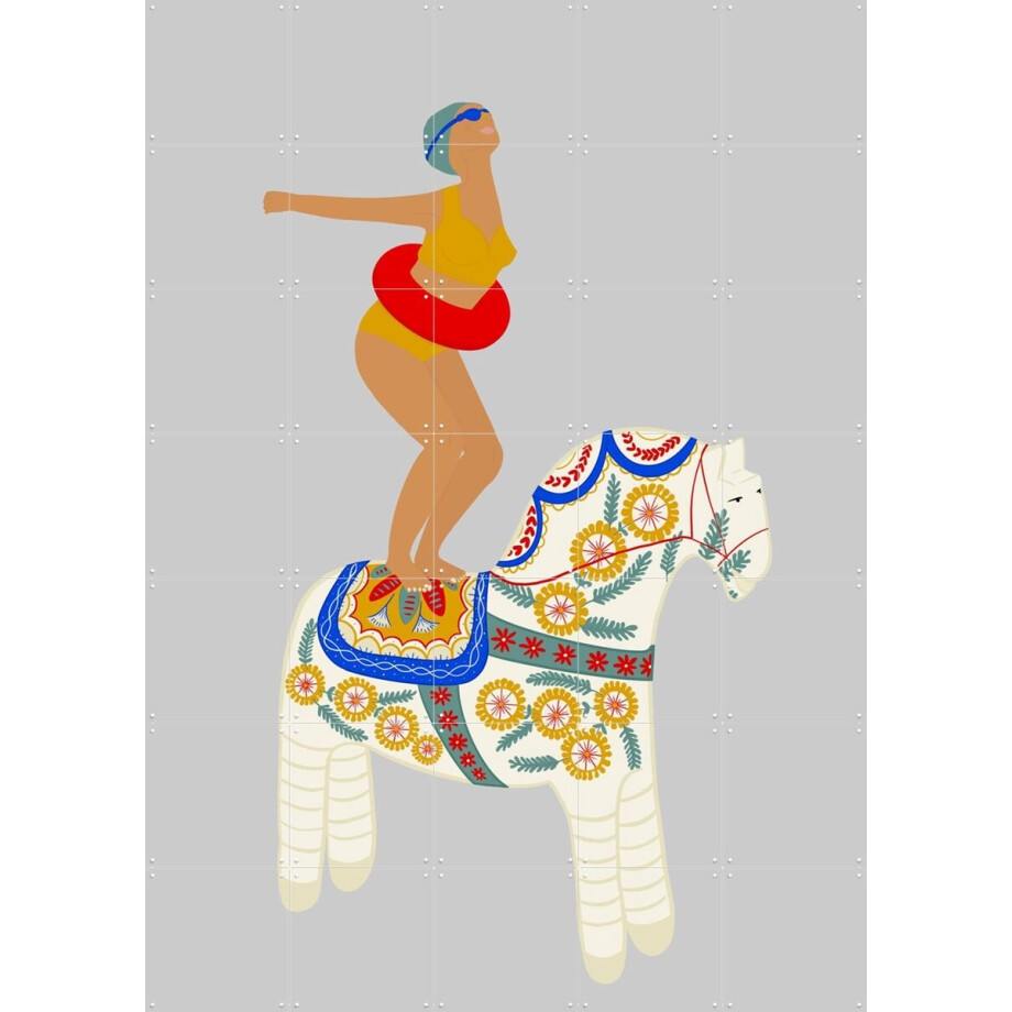 IXXI Little Pony, Jota de Jai & Various - 100 x 140 cm - Gratis ophangtool - Grote wanddecoratie en posters - Speels, Digitale Kunst, Grafisch afbeelding 1