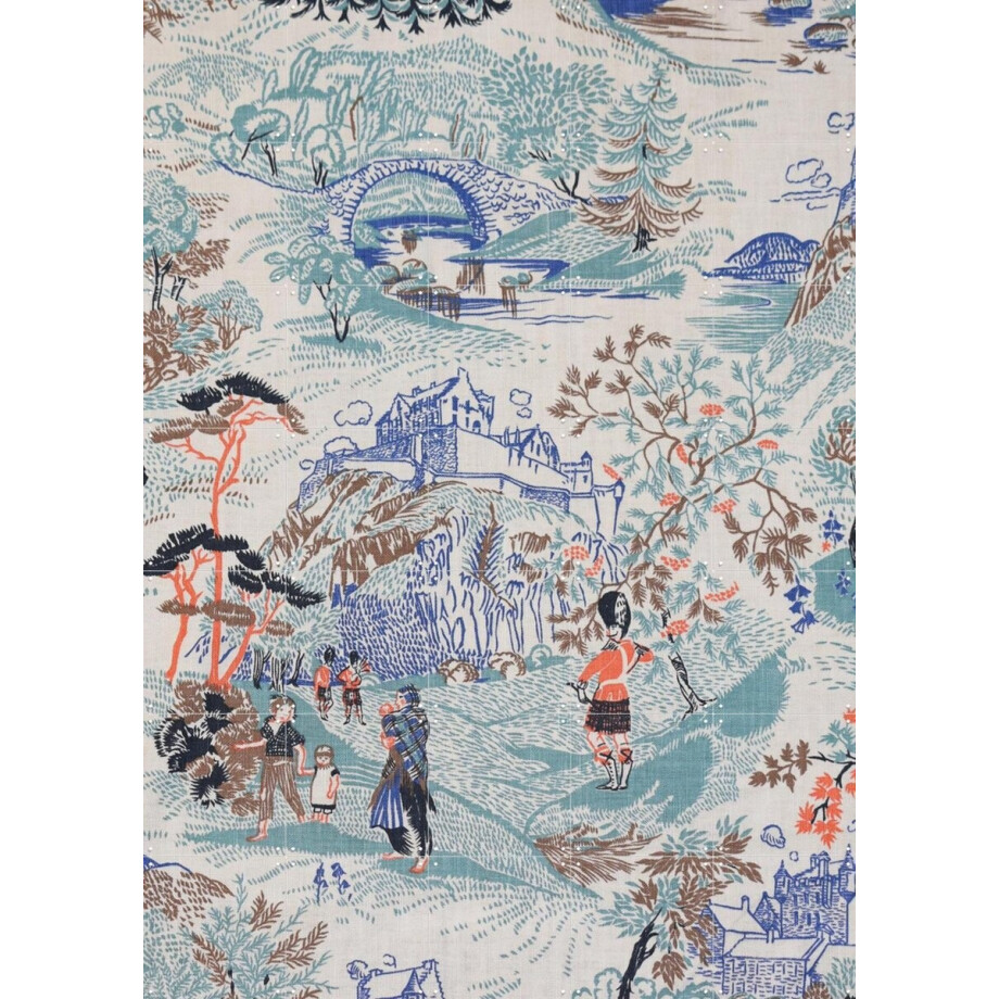 IXXI Scottish Castles, Victoria and Albert Museum - 100 x 140 cm - Gratis ophangtool - Grote wanddecoratie en posters - Illustraties, Vintage afbeelding 1