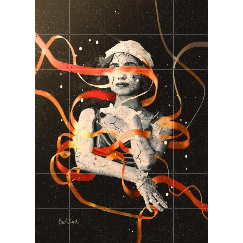 IXXI Veins Of Memory, Vineet Suresh - 100 x 140 cm - Grote wanddecoratie en posters - Gemengde Technieken, Fantasierijk, Illustraties, Surrealisme afbeelding 1