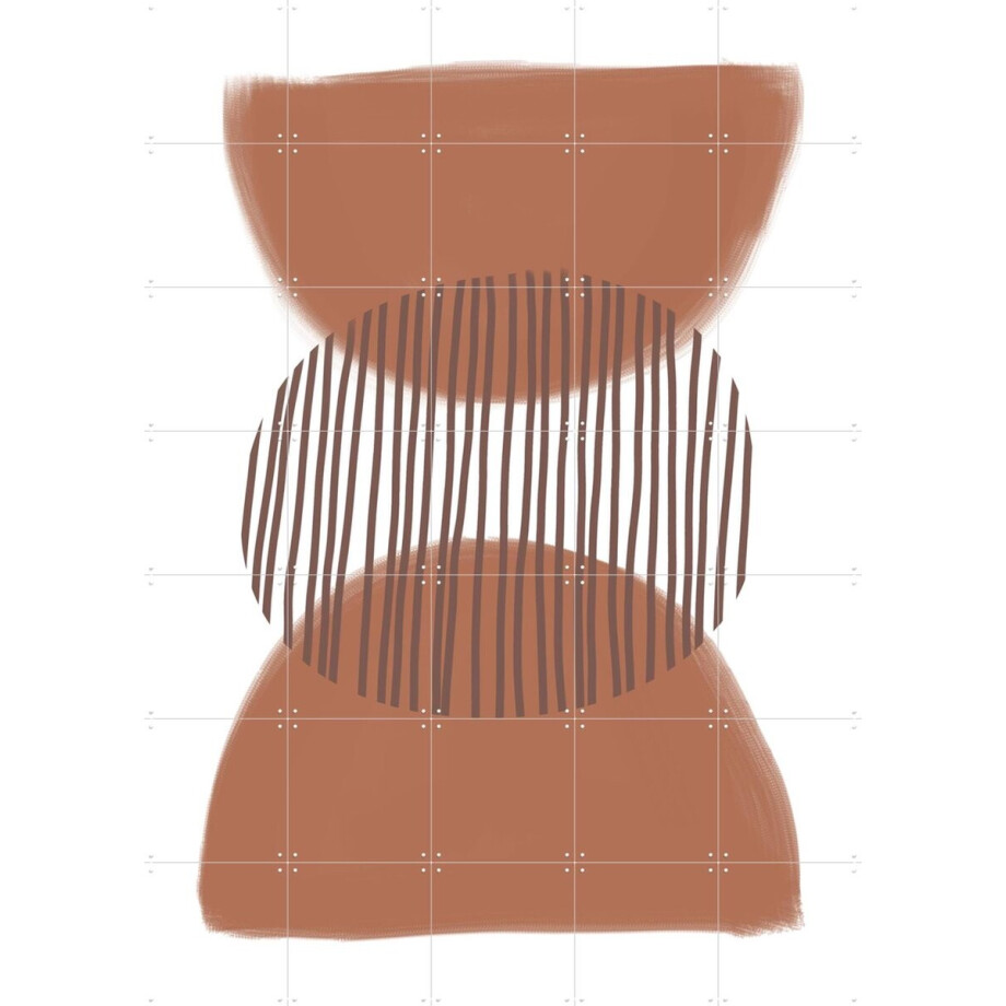 IXXI Geometric Brush, Melloi Art & Various - 100 x 140 cm - Gratis ophangtool - Grote wanddecoratie en posters - Abstract, Line art, Modern afbeelding 1