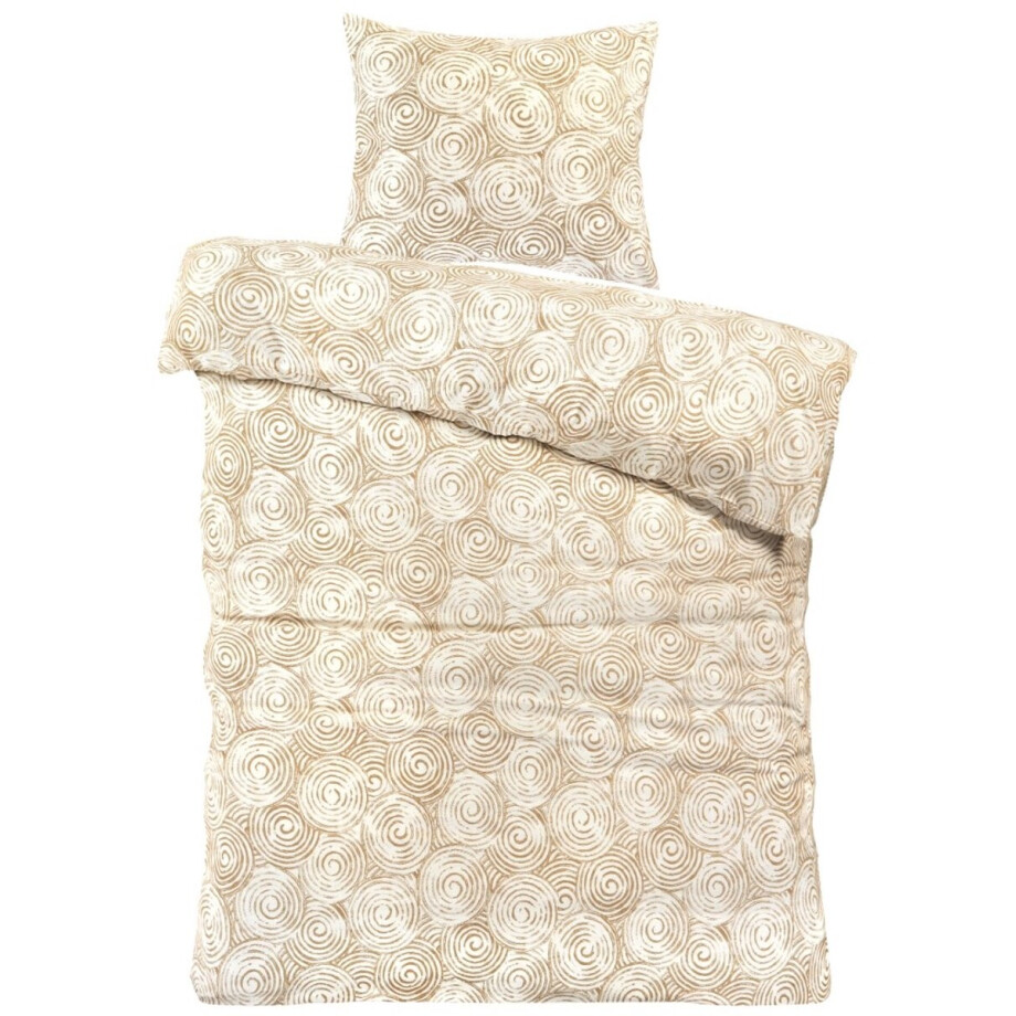 Day Dream Seppe - Dekbedovertrek - Eenpersoons - 140 x 200/220 - Beige afbeelding 1