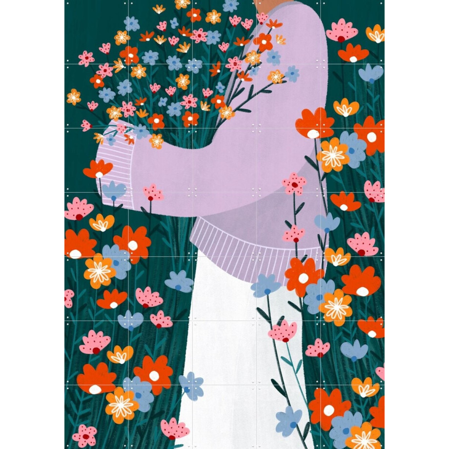 IXXI Wildflower Garden, Bea Müller & Various - 100 x 140 cm - Gratis ophangtool - Grote wanddecoratie en posters - Modern, Digitale Kunst, Kleurrijk IXXI Wildflower Garden, Bea Müller & Various - 100 x 140 cm - Gratis ophangtool - Grote wanddecoratie en posters - Modern, Digitale Kunst, Kleurrijk afbeelding 1
