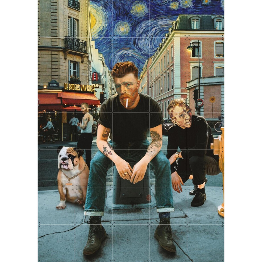 IXXI Van Gogh Brothers, Paste in Place & Van Gogh 21st Century - 100 x 140 cm - Gratis ophangtool - Grote wanddecoratie en posters - Pop art, Gemengde IXXI Van Gogh Brothers, Paste in Place & Van Gogh 21st Century - 100 x 140 cm - Gratis ophangtool - Grote wanddecoratie en posters - Pop art, Gemengde afbeelding 1