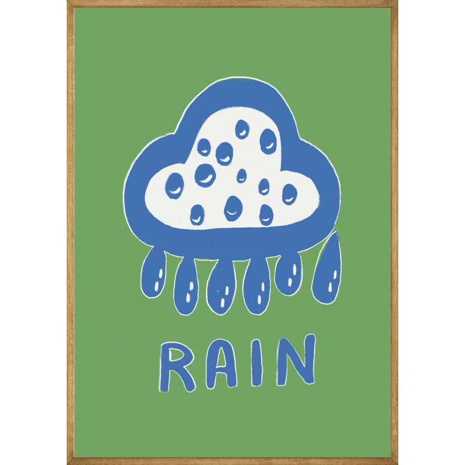 Regenpret Poster - 50x70 cm Regenpret Poster - 50x70 cm afbeelding 1