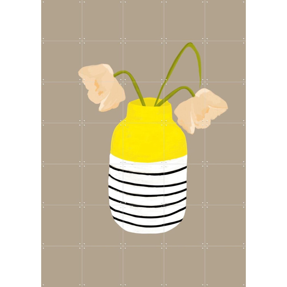 IXXI Mio Vaso lemon Stripes, Hej.Ibiza - 100 x 140 cm - Gratis ophangtool - Grote wanddecoratie en posters - Kleurrijk, Illustraties, Minimalistisch IXXI Mio Vaso lemon Stripes, Hej.Ibiza - 100 x 140 cm - Gratis ophangtool - Grote wanddecoratie en posters - Kleurrijk, Illustraties, Minimalistisch afbeelding 1