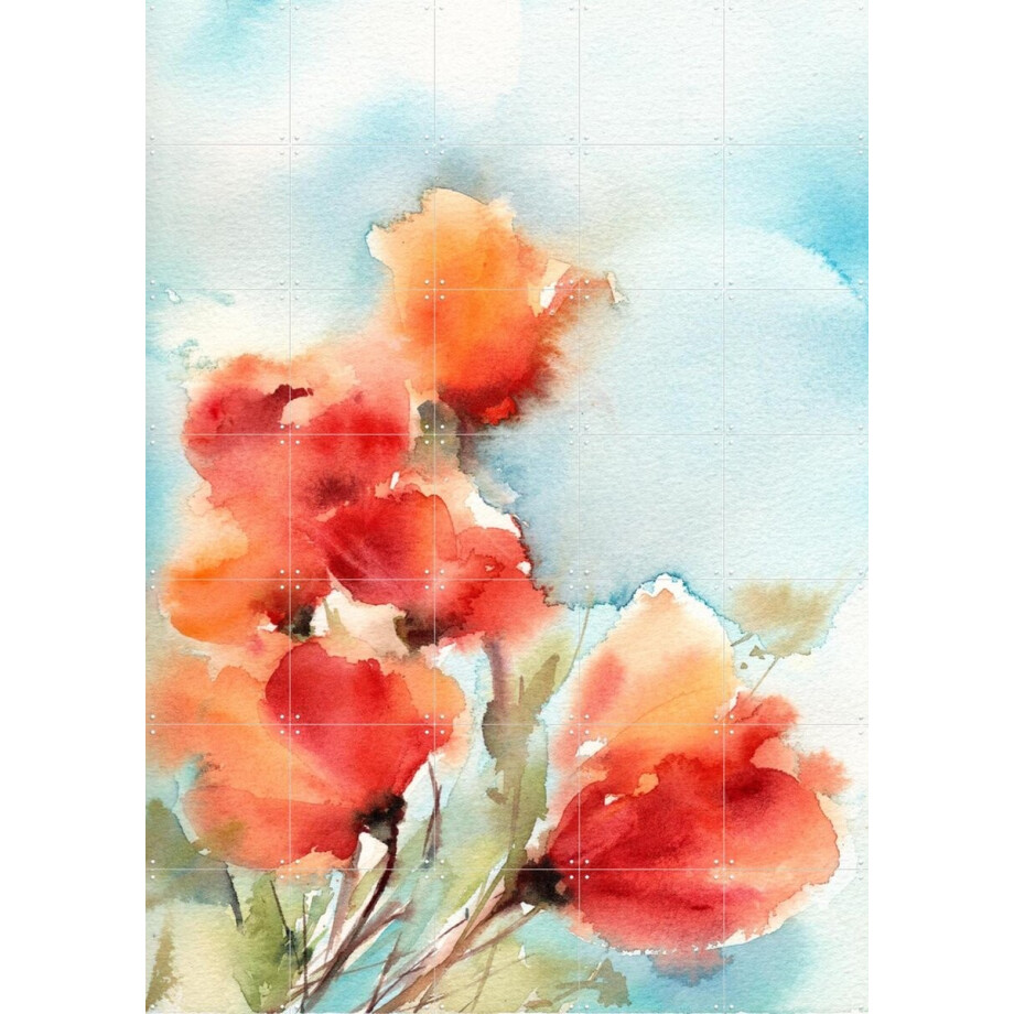 IXXI Poppies, Canot Stop Painting - 100 x 140 cm - Gratis ophangtool - Grote wanddecoratie en posters - Impressionisme, Aquarel, Kleurrijk, Eetkamer IXXI Poppies, Canot Stop Painting - 100 x 140 cm - Gratis ophangtool - Grote wanddecoratie en posters - Impressionisme, Aquarel, Kleurrijk, Eetkamer afbeelding 1