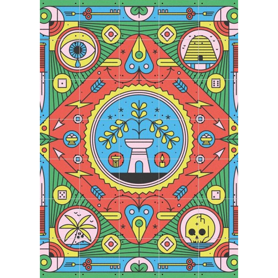 IXXI Tarot, Studio Muti - 100 x 140 cm - Gratis ophangtool - Grote wanddecoratie en posters - Speels, Illustraties, Digitale Kunst, Grafisch Ontwerp afbeelding 1