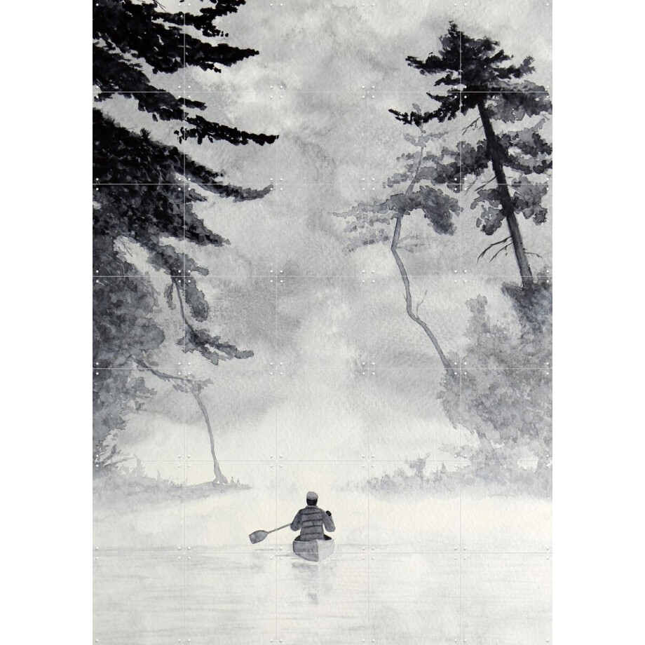 IXXI Towards the adventure, Natalie Bruns - 100 x 140 cm - Gratis ophangtool - Grote wanddecoratie en posters - Aquarel, Mancave, Slaapkamer afbeelding 1