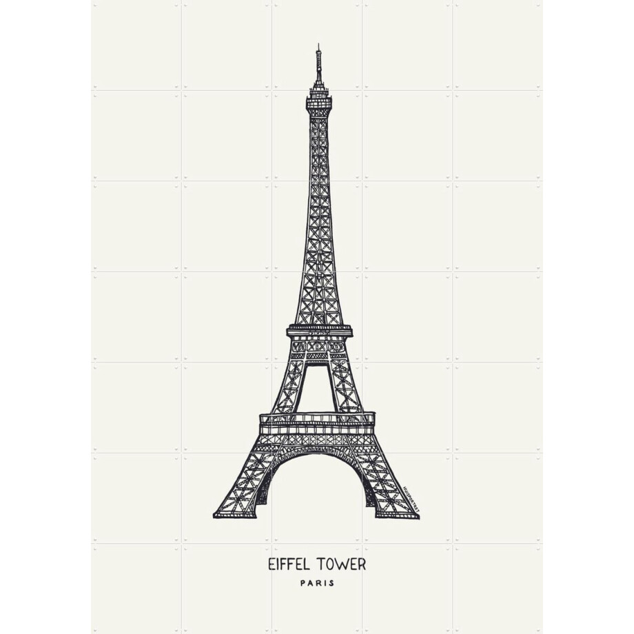 IXXI Eiffel Tower, Huisportret & Kunst in Kaart - 100 x 140 cm - Gratis ophangtool - Grote wanddecoratie en posters - Line art, Illustraties, IXXI Eiffel Tower, Huisportret & Kunst in Kaart - 100 x 140 cm - Gratis ophangtool - Grote wanddecoratie en posters - Line art, Illustraties, afbeelding 1
