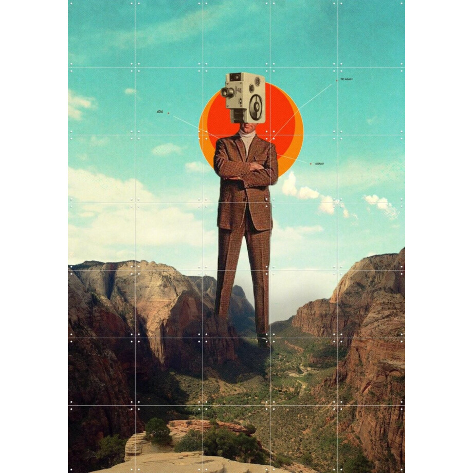 IXXI Video404, Frank Moth - 100 x 140 cm - Gratis ophangtool - Grote wanddecoratie en posters - Grafisch Ontwerp, Surrealisme, Kleurrijk, Digitale IXXI Video404, Frank Moth - 100 x 140 cm - Gratis ophangtool - Grote wanddecoratie en posters - Grafisch Ontwerp, Surrealisme, Kleurrijk, Digitale afbeelding 1