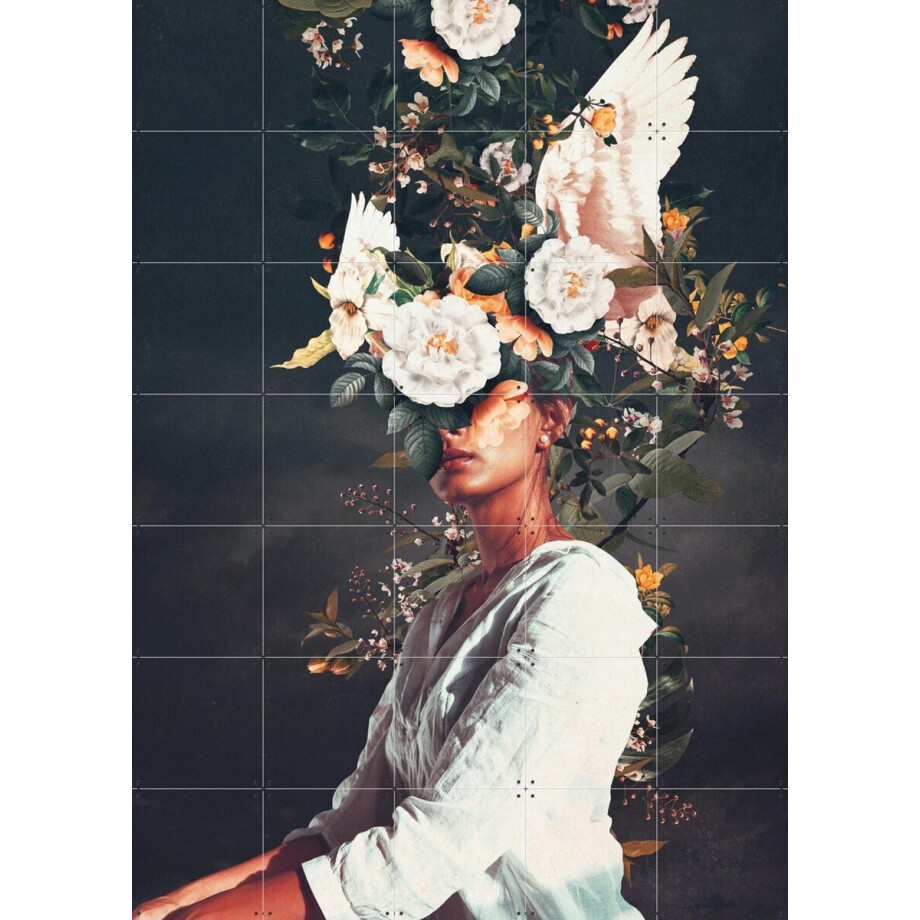 IXXI The Last Portrait of Penelope, Frank Moth - 100 x 140 cm - Gratis ophangtool - Grote wanddecoratie en posters - Surrealisme, Collage, Digitale afbeelding 1