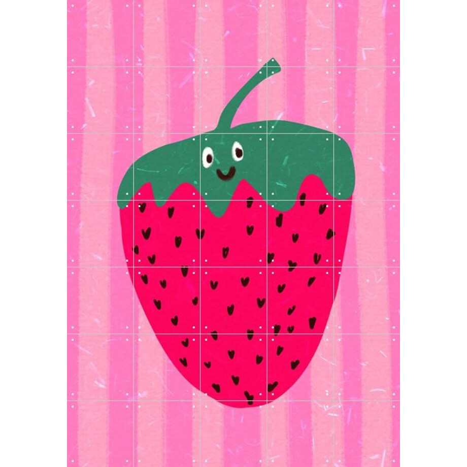 IXXI Hello Strawberry, Raissa Oltmanns - 100 x 140 cm - Gratis ophangtool - Grote wanddecoratie en posters Babykamer, Kinderkamer, Kinderen IXXI Hello Strawberry, Raissa Oltmanns - 100 x 140 cm - Gratis ophangtool - Grote wanddecoratie en posters Babykamer, Kinderkamer, Kinderen afbeelding 1